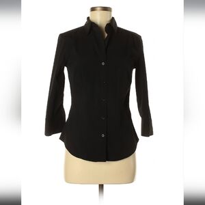 Express 3/4 Length Button Down Collared Shirt